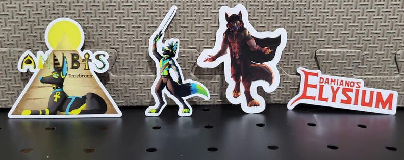 Stickers: $2 CAD each or 3 for $5 CAD